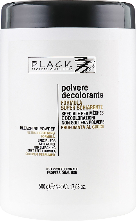 Aufhellungspulver mit Kokosnussduft - Black Professional Line White Coconut No Dust Bleaching Powder — Bild N1