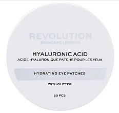 Düfte, Parfümerie und Kosmetik Hydrogel-Augenpatches mit Glitzer - Revolution Skincare Hyaluronic Acid Hydrating Eye Patches With Glitter
