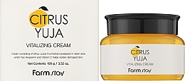 Erfrischende Creme für Gesicht, Hals und Dekolleté - FarmStay Citrus Yuja Vitalizing Cream — Bild N2