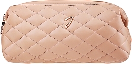 Kosmetiktasche A6129VT CUO braun - Janeke Small quilted pouch, leather color — Bild N1