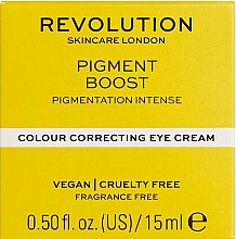Korrigierende Augenkonturcreme - Revolution Skincare Pigment Boost Colour Correcting Eye Cream — Bild N3