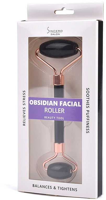 Massageroller für das Gesicht aus Obsidian - Sincero Salon Obsidiane Face Roller — Bild N1