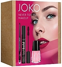 Set - Joko Never Too Much Makeup (Mascara 10ml + Eyeliner 5g + Nagellack 10ml)  — Bild N1