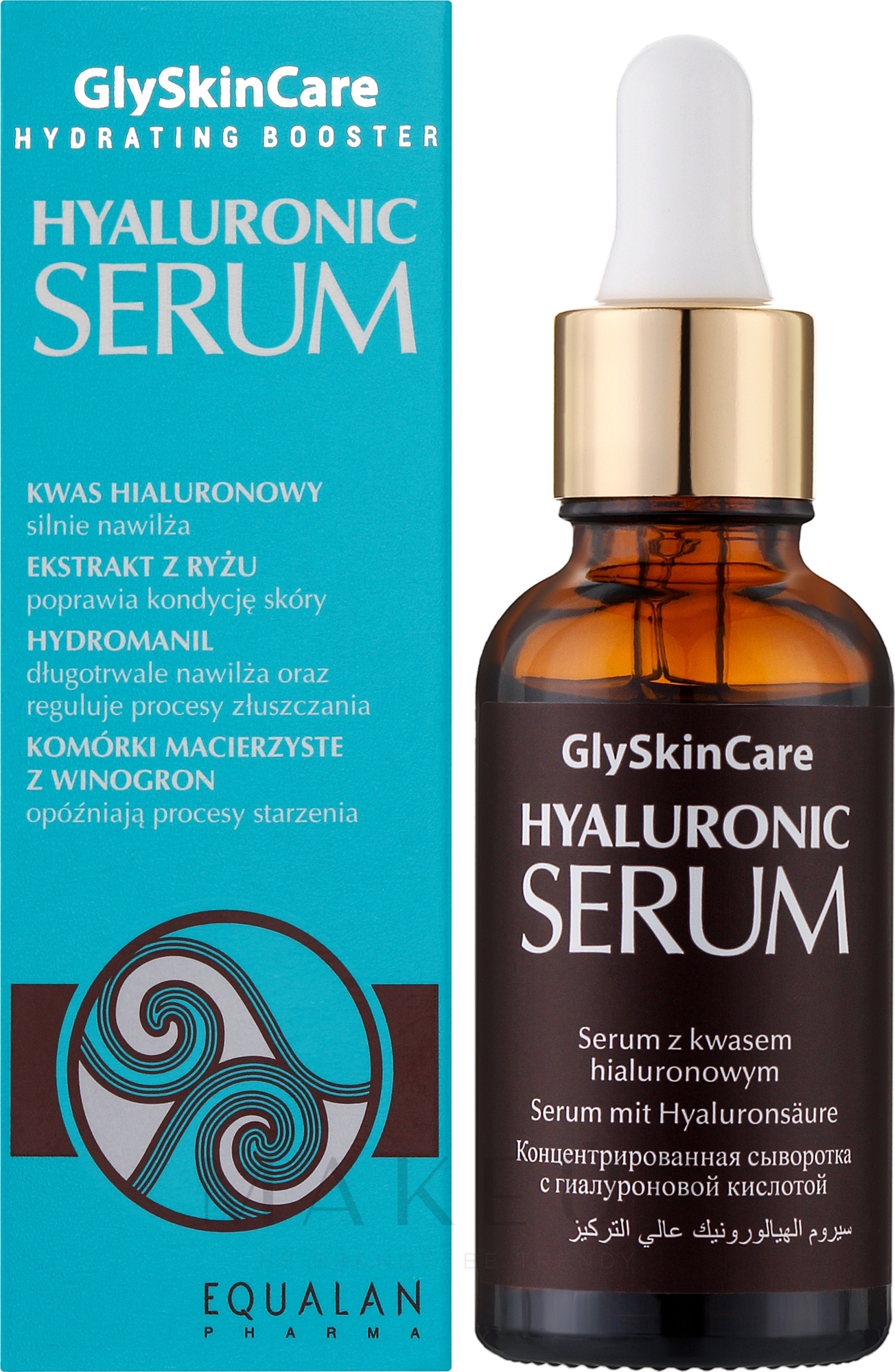 Feuchtigkeitsspendendes und glättendes Anti-Aging Gesichtsserum mit Hyaluronsäure - GlySkinCare Hyaluronic Serum — Foto 30 ml