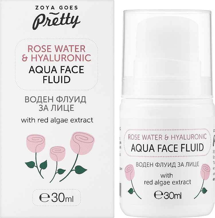 Gesichtsfluid mit Rosenwasser und Hyaluron - Zoya Goes Rose Water & Hyaluronic Aqua Fluid — Bild N2