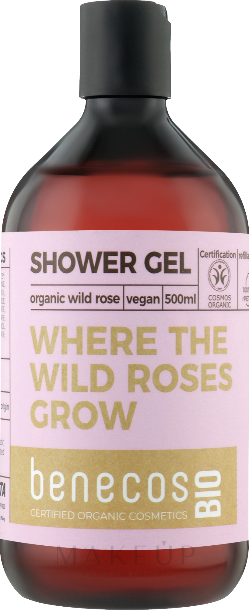 Duschgel - Benecos Shower Gel Organic Wildrose — Bild 500 ml