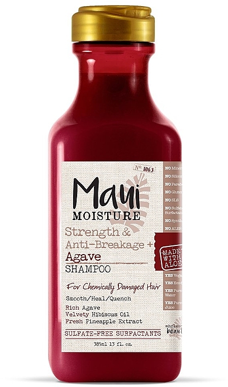 Shampoo für geschädigtes Haar Agave - Maui Moisture Strength & Anti-Breakage + Moisturizing Agave Shampoo — Bild N1