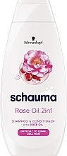 Düfte, Parfümerie und Kosmetik 2in1 Shampoo-Conditioner mit Rosenöl - Schwarzkopf Schauma Silk Comb Shampoo&Conditioner Rose Oil