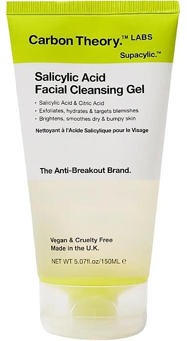 Peeling-Gel für das Gesicht mit Salicylsäure - Carbon Theory Salicylic Cleansing Facial Cleansing Gel  — Bild N1