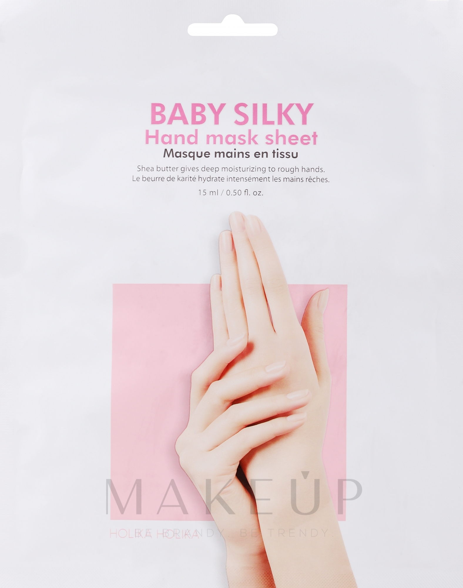 Feuchtigkeitsspendende Tuchmaske für die Hände - Holika Holika Baby Silky Hand Mask — Bild 15 ml