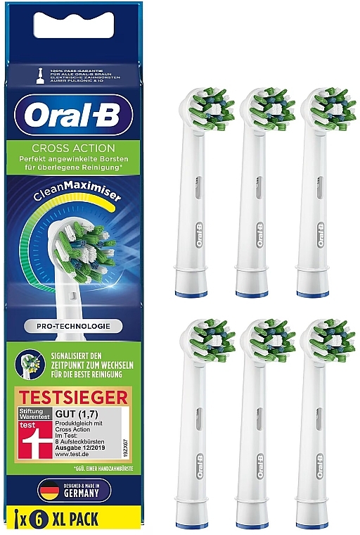 Ersatzkopf für elektrische Zahnbürste 6 St. - Oral-B Cross Action CleanMaximiser — Bild N1