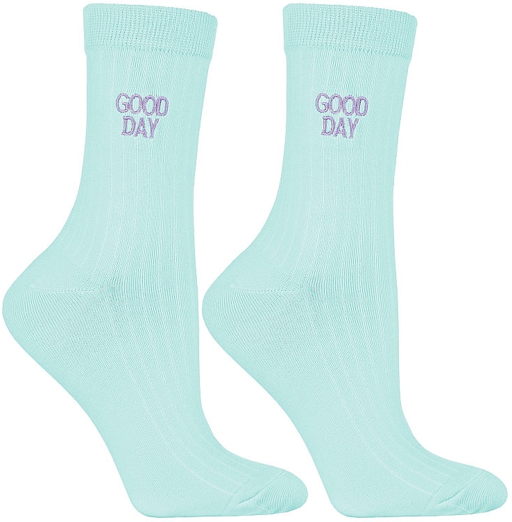 Lange Damensocken "Good Day", mint	 - Moraj — Bild N1