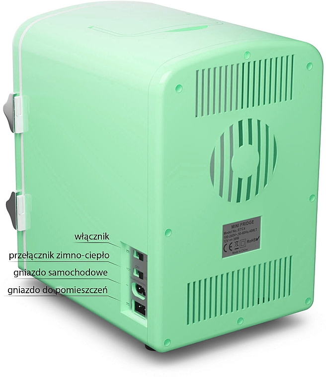 Kosmetischer Mini-Kühlschrank grün - Fluff Cosmetic Green Fridge — Bild N5