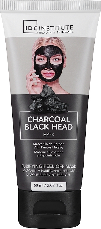 Gesichtsmaske - IDC Institute Charcoal Black Head Mask Peel Off — Bild N1