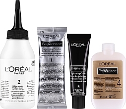 Higlights für natürliche, gemischte, goldene Reflexen - L'Oreal Paris Preference Glam Bronde — Bild N5