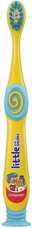 Kinderzahnbürste 3-5 Jahre blau-gelb  - Colgate Little Kids Smiles	 — Bild N4