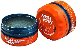 Haarstylingwachs mit Honigmelonenduft - Nishman Hair Styling Wax 02 Sport — Bild N2