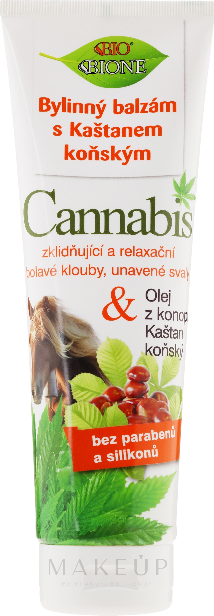 Massagebalsam mit Rosskastanien- und Hanföl - Bione Cosmetics Cannabis Herbal Ointment With Horse Chestnut — Foto 300 ml