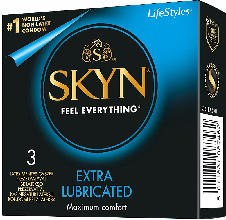 Kondome latexfrei 3 St. - Skyn Extra Lubricated — Bild N1