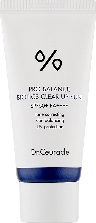 Sonnenschutz-Aufhellungscreme mit Probiotika - Dr.Ceuracle Pro Balance Biotics Clear Up Sun SPF50+ — Bild N1