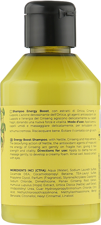 Energiespendendes Shampoo mit Ginseng-, Brennnessel- und Hopfenextrakt - Kleral System Bcosi Energy Boost Shampoo — Bild N2