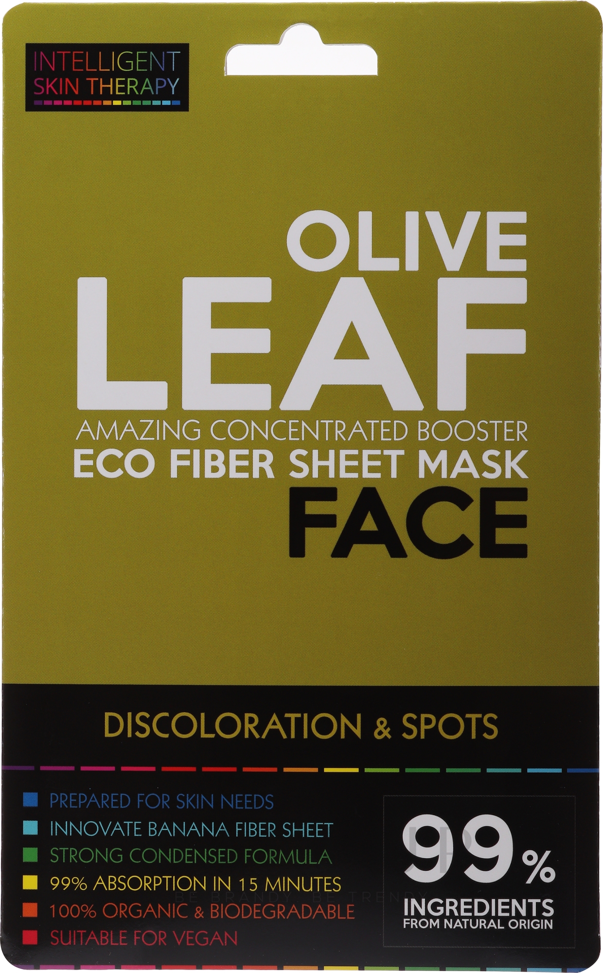 Gesichtsmaske mit Honig und Olivenextrakt - Beauty Face Intelligent Skin Therapy Mask — Bild 25 g