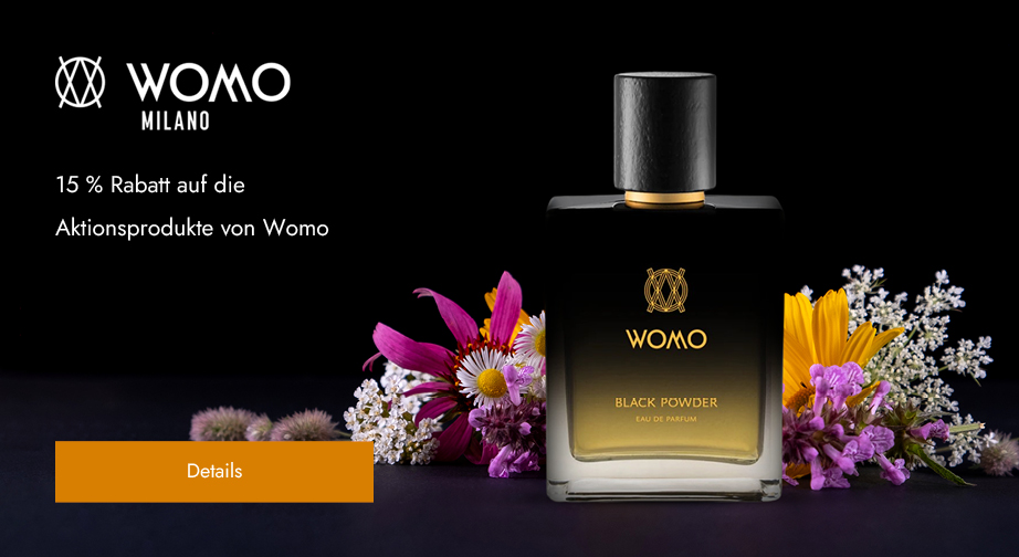 15 % Rabatt auf die Aktionsprodukte von Womo. Die Preise auf der Website sind inklusive Rabatt.