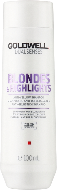 Anti-Gelbstich Shampoo für blondes und gesträhntes Haar - Goldwell Dualsenses Blondes & Highlights Anti-Yellow Shampoo