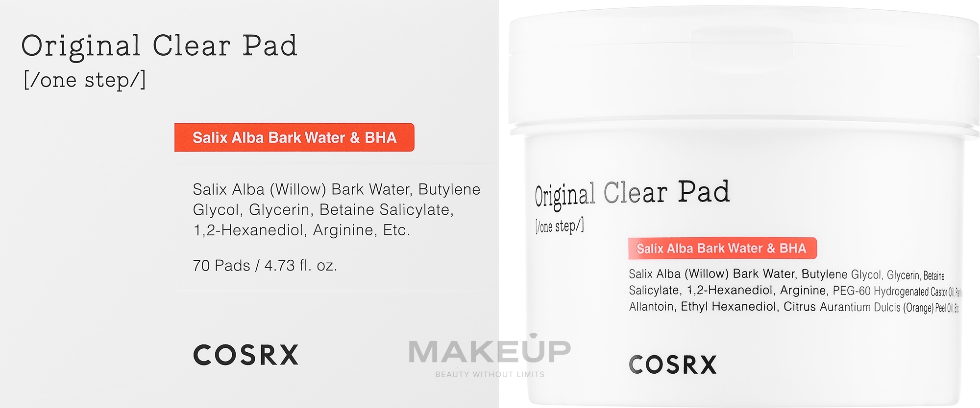 Reinigungspads mit BHA-Säure für das Gesicht - Cosrx One Step Original Clear Pads — Bild 70 St.