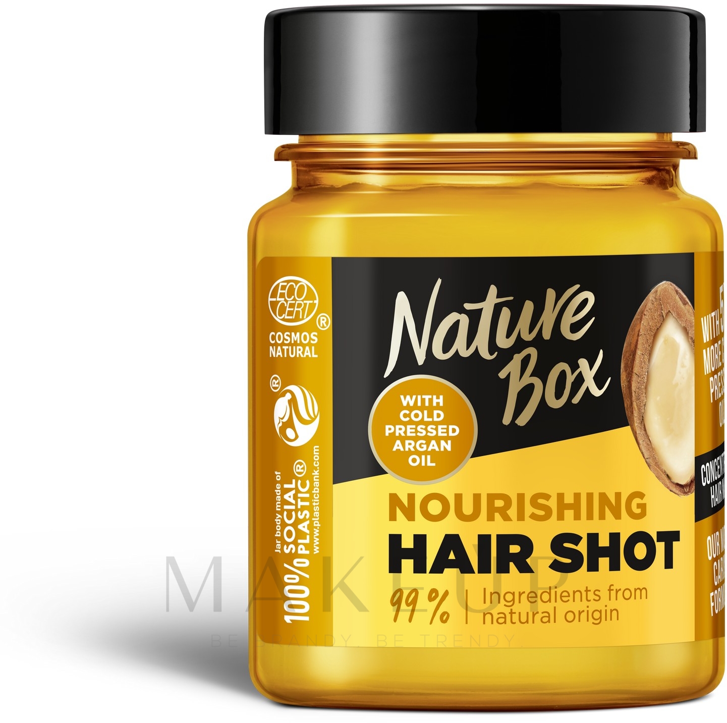 Pflegende Haarmaske mit Arganöl - Nature Box Argan Oil Nourishing Hair Shot — Bild 60 ml