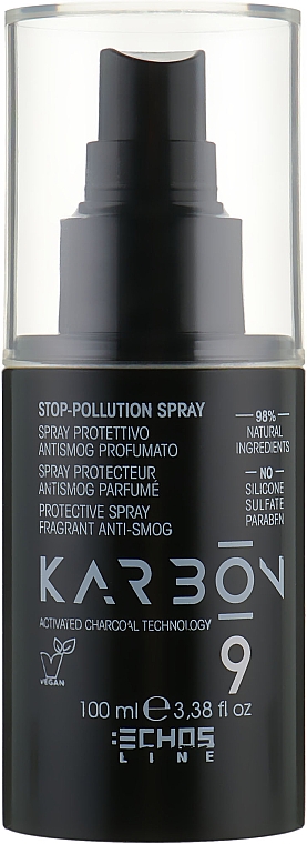 Schützendes Spray - Echosline Karbon 9 Charcoal Stop-Pollution Spray — Bild N1