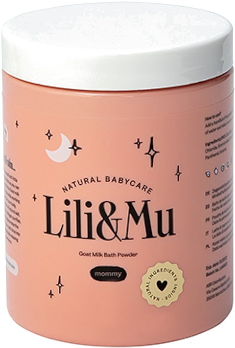 Festigendes Bedepulver mit Ziegenmilch, Salz, Jojobaöl, Kollagen und Panthenol - Lili&Mu Goat Milk Bath Powder — Bild N1