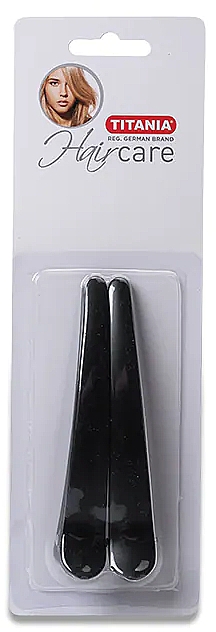 Haarklammer 12 cm 2 St. schwarz - Titania — Bild N1