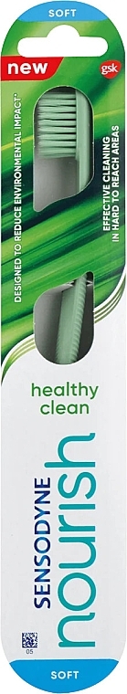 Zahnbürste weich Minze - Sensodyne Nourish Healthy Clean Soft Toothbrush — Bild N1
