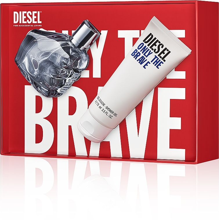 Diesel Only The Brave - Duftset (Eau de Toilette 50ml + Duschgel 75ml)  — Bild N2