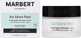 Beruhigende und feuchtigkeitsspendende Gesichtscreme gegen Rötungen für normale und Mischhaut - Marbert Anti-Redness Care NoMoreRed Light Comfort Cream — Bild N2
