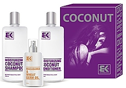 Haarpflegeset - Brazil Keratin Coconut Set (Shampoo 300ml + Conditioner 300ml + Haaröl 100ml) — Bild N3