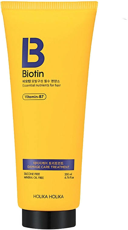 Haarspülung mit Biotin für geschädigtes Haar - Holika Holika Biotin Damage Care Treatment — Bild N1