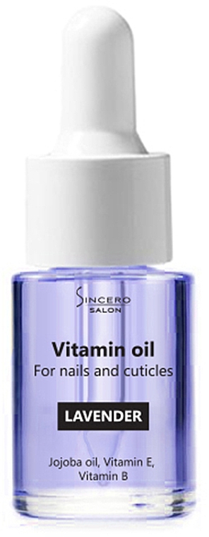 Vitaminöl für Nägel mit Lavendel - Sincero Salon Vitamin Nail Oil Lavender — Bild N1