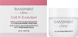 Regenerierende Anti-Aging Gesichtscreme mit pflanzlichen Stammzellen - Transparent Clinic Cell R-Evolution — Bild N2