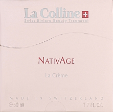 Düfte, Parfümerie und Kosmetik Umfassende Anti-Aging Gesichtscreme - La Colline NativAge Cream