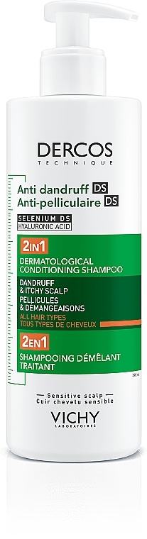 2in1 Anti-Schuppen Shampoo-Conditioner für alle Haartypen und gereizte Kopfhaut - Vichy Dercos 2in1 Shampoo  — Bild N1