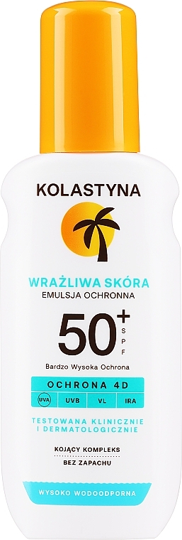 Schützendes Sonnenschutzemulsion-Spray für empfindliche Haut SPF 50+ - Kolastyna Sensitive Skin SPF50 — Bild N1