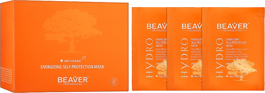 Nährende, antioxidative und schützende Haarmaske mit UV-Filter - Beaver Professional Hydro Mask — Bild N1