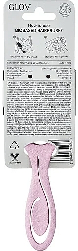 Biologisch abbaubare Haarbürste lila - Glov Biobased Brush — Bild N3