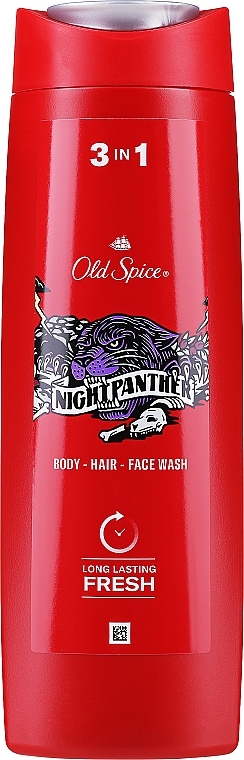 Shampoo-Duschgel - Old Spice Nightpanther 3in1  — Bild N2