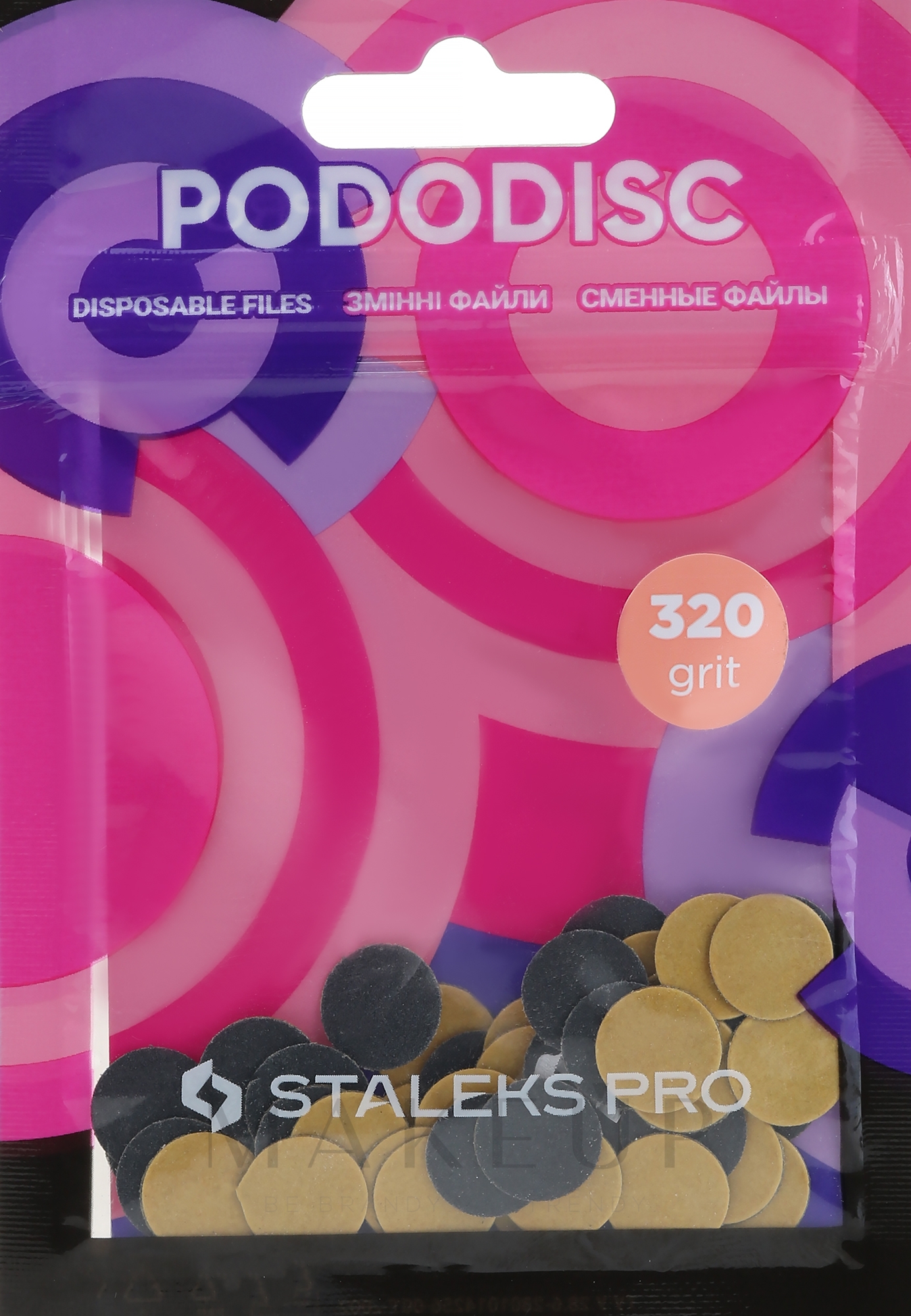 Ersatzblätter für Pediküre-Scheiben Podostic XS Körnung 320 PDF-10-320 - Staleks Pro — Bild 50 St.