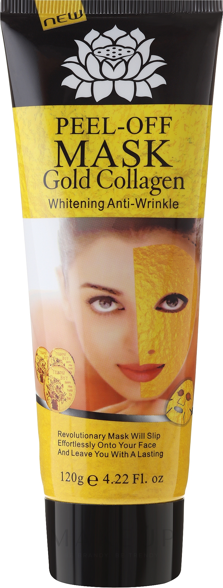 Aufhellende Peel-Off Maske gegen Falten - Pilaten Anti Aging 24K Gold Collagen Peel Off Face Mask — Bild 120 g