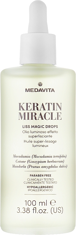 Glättende Haartropfen - Medavita Keratin Miracle Liss Magic Drops — Bild N1