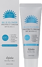 Sonnenschutzcreme mit blauen Kräuterextrakten - Esfolio Blue Flower Protect Cream SPF 50+/PA+++ 5 Flower Extracts Complex — Bild N2